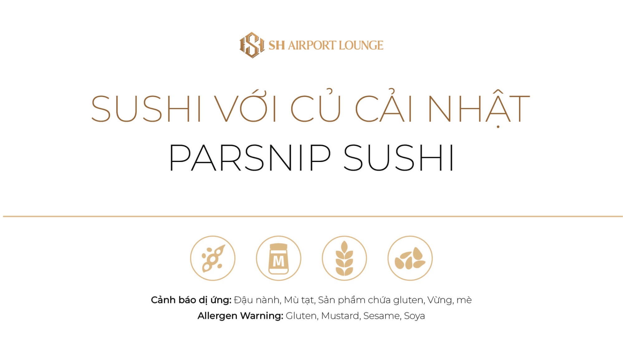 Sushi với củ cải Nhật